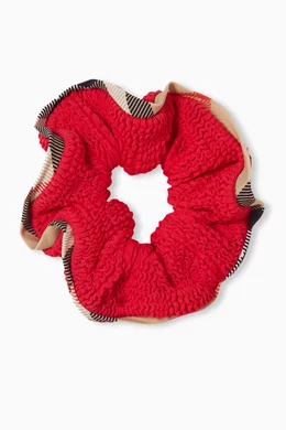 Buy Burberry Red x Hunza G Devyn Swimskirt & Scrunchie in  display picture 1