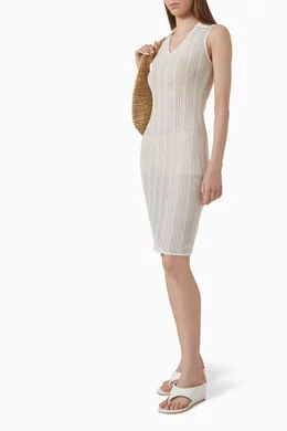 Buy COS White Sheer Lace-knit Dress For Women Online | Ounass Oman