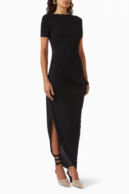 Buy Jacquemus Black La Robe Sole Maxi Dress For Women Online | Ounass Oman