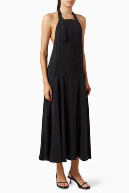 breast holder for backless dress St. Agni | Gathered Strapless Tie Back Dress