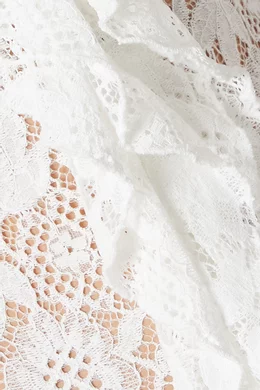 arakii white lace dress ARAKII White Ruffle Maxi Lily Dressa by Arakii