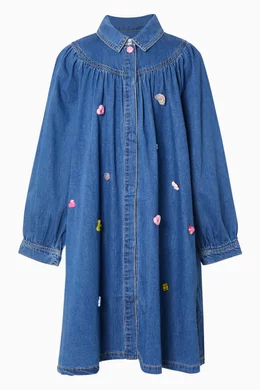billieblush denim dress Buy Blue Embroidered in For Girls Online over Magical Rainbow print. in stock color filter:Burgundy Blue Abstract Print Mock Primary color:Dark Lining (Same as Pic) Fashion