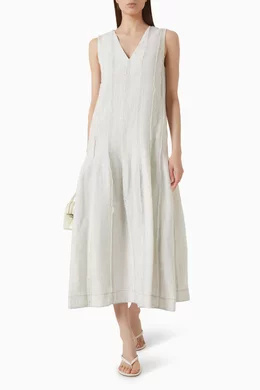 cos grey dress COS Women's Textured-Leather Shift Dress in Gray | Lamb Leather