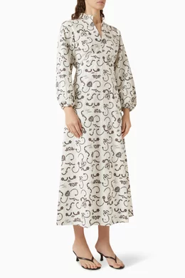 josie embroidered linen midi dress The set everyone is going to be asking about  This gorgeous two-piece  set gives the look of a dreamy dress with the comfort and versatility of  separates. Lightweight, flowy, and perfect
