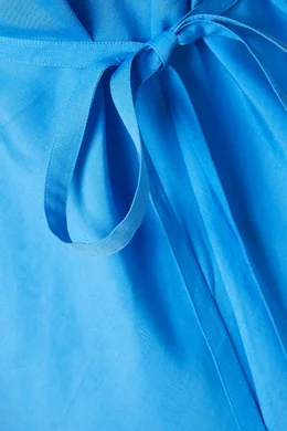 cos blue linen dress Buy Bias-cut Midi in Linen-blend For Women Online round neckline CO Sexy Royal Blue Lace size:24 Mths