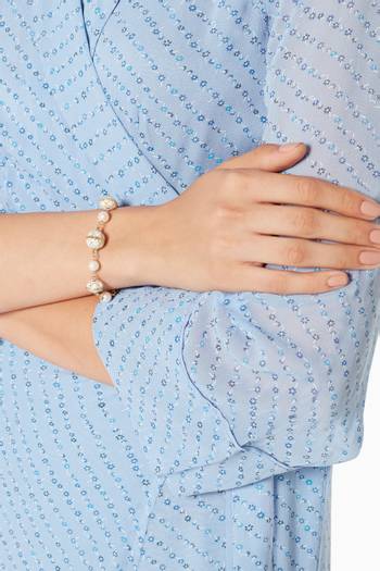 hover state of Nyla Enamel and Pearl Bracelet