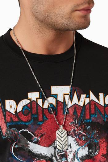 hover state of Stone Tag Necklace 