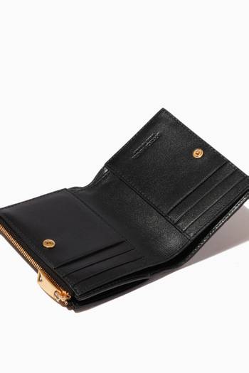 hover state of Mini Bi-fold Wallet in Intrecciato Nappa  