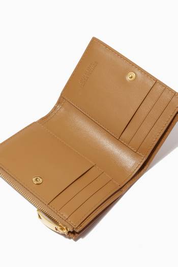 hover state of Mini Bi-fold Wallet in Intrecciato Nappa  