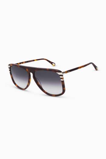 hover state of West Aviator Sunglasses in Acetate     