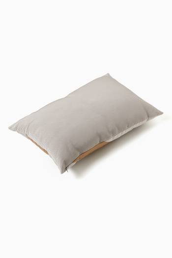 hover state of Pleats Satin Cushion, 60 x 40 