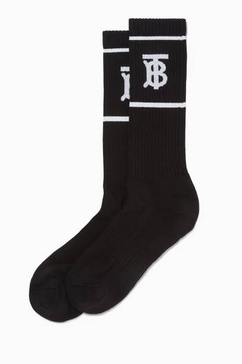 hover state of Monogram Sports Socks in Cotton