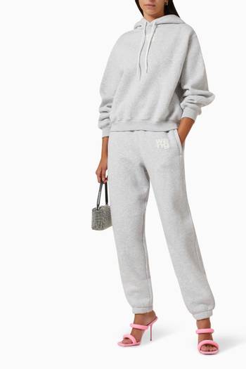 hover state of Puff Paint Logo Sweatpants in Terry