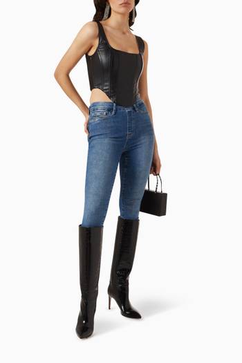hover state of High-waisted Skinny Jeans in Denim