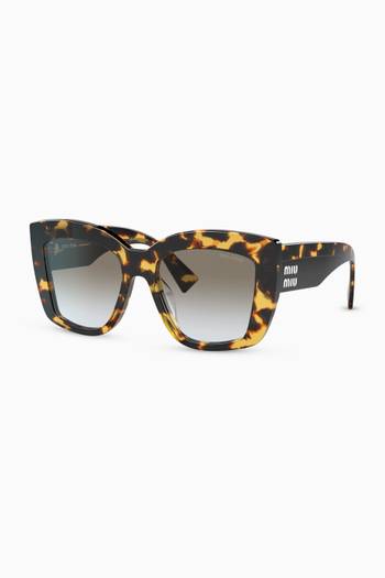 hover state of Oversized Sunglasses in Acetate