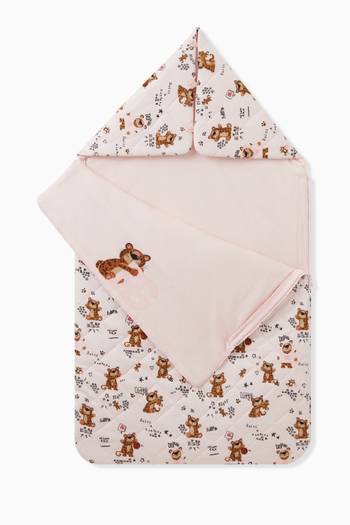 hover state of Leopard Sleeping Bag in Cotton