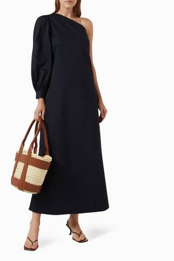 hover state of Atlas Maxi Dress in Cotton-drill