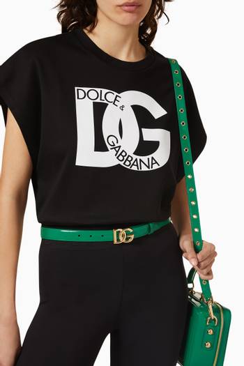 hover state of DG Belt in Patent-leather, 25mm