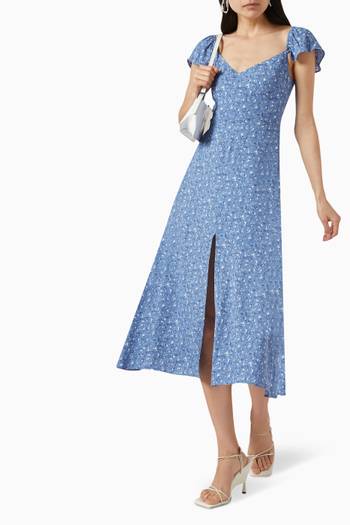 hover state of Baxley Midi Dress in Crepe