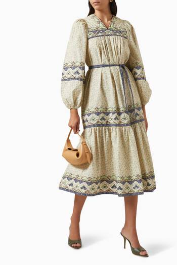 hover state of Louie Vintage Midi Dress in Cotton
