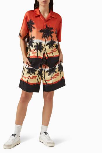 hover state of Exclusive Degradé Palms Easy Shorts