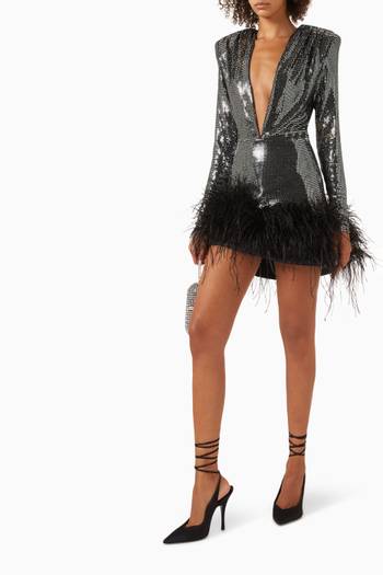 hover state of Kyoto Mini Dress in Sequin