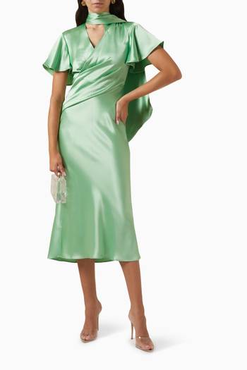hover state of Eastcott Dress in Satin