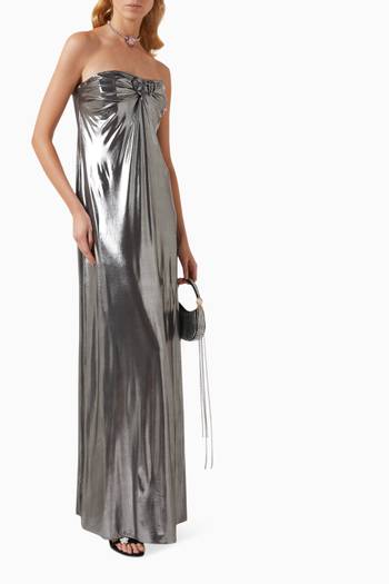 hover state of Strapless Maxi Dress