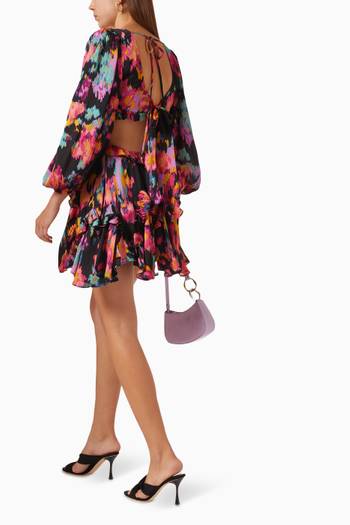 hover state of Gestures Printed Mini Dress