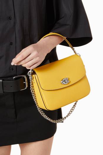 hover state of Cassie 19 Crossbody Bag in Pebble Leather