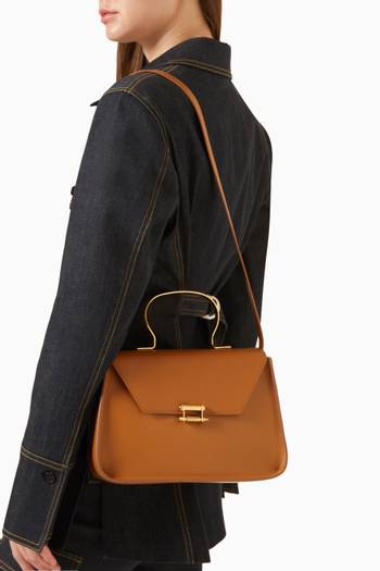 hover state of Afaf Top-handle Bag in Leather