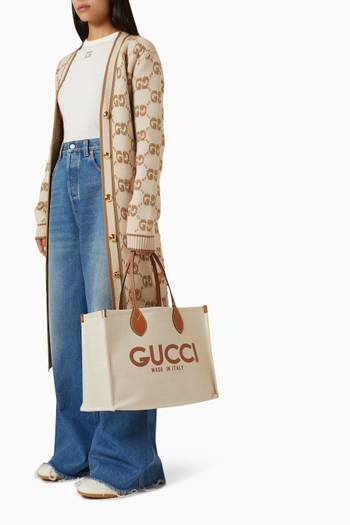hover state of Gucci-print Tote Bag in Canvas