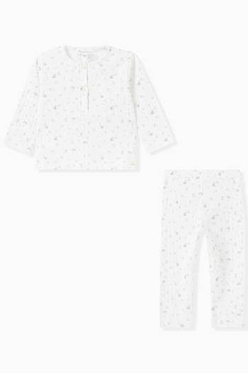 hover state of Hedgehog Print Pyjama Set in Cotton