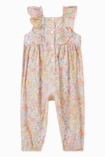 hover state of Floral Jumpsuit in Cotton