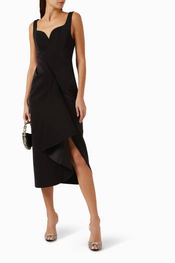 hover state of Gowrie Midi Dress in Scuba-fabric