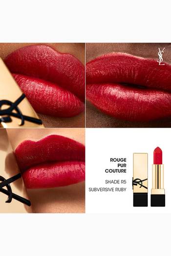 hover state of R5 Subversive Ruby Rouge Pur Couture Reno Lipstick, 3g