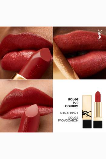 hover state of R1971 Rouge Provocation Rouge Pur Couture Reno Lipstick, 3g