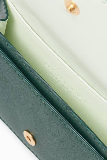 hover state of Business Card Case in Intrecciato Leather