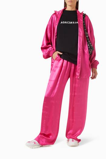 hover state of Bal Paris All-over Logo Pants in Silk