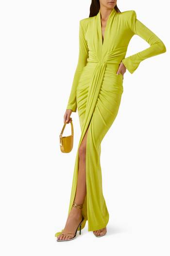 hover state of Buzzy Cut-out Maxi Dress