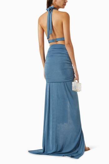 hover state of Buzzy V-neck Maxi Dress