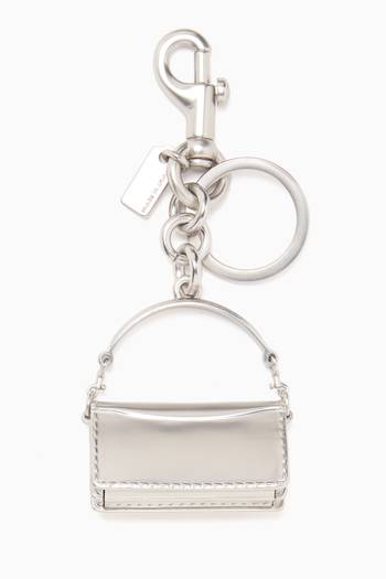 hover state of Tabby Bag Charm in Plated Metal