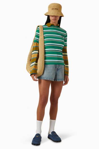 hover state of Striped T-shirt in Cotton Jersey