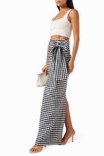 hover state of Bernard Bow Maxi Skirt