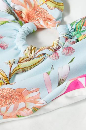 hover state of Floret Strapless One-piece Swimsuit
