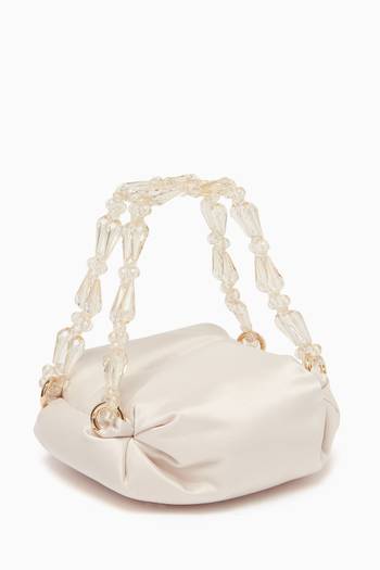 hover state of Tiny Nino Tote Bag in Silk Satin