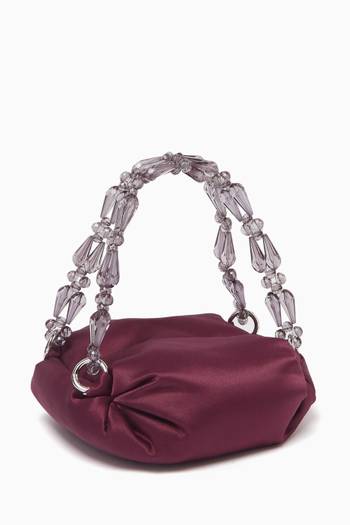 hover state of Tiny Nino Tote Bag in Silk Satin