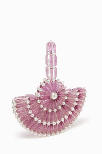 hover state of Small Selene Top Handle Bag in Acrylic