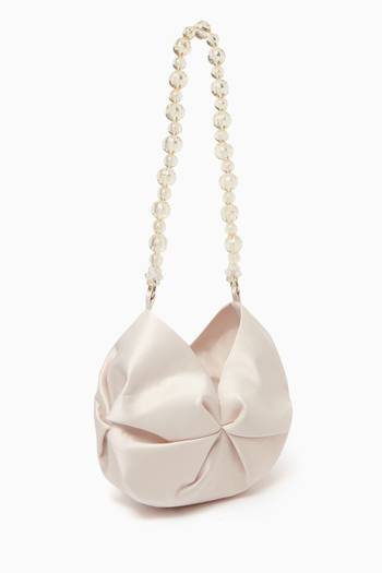 hover state of Small Rosh Tote Bag in Satin