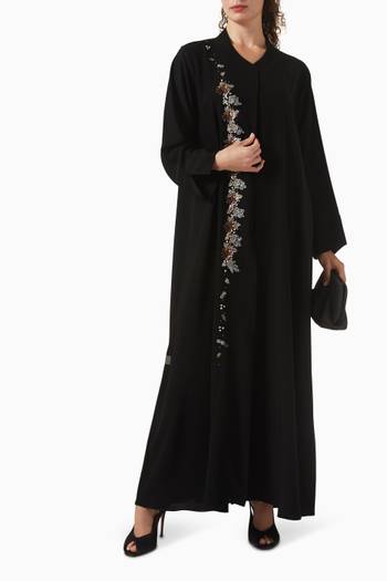 hover state of 3D Bead-embellished Abaya